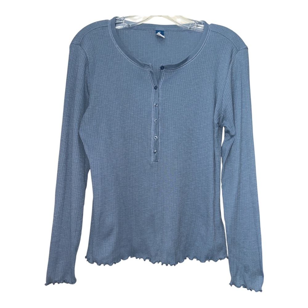 Old Navy ribbed Henley sz M